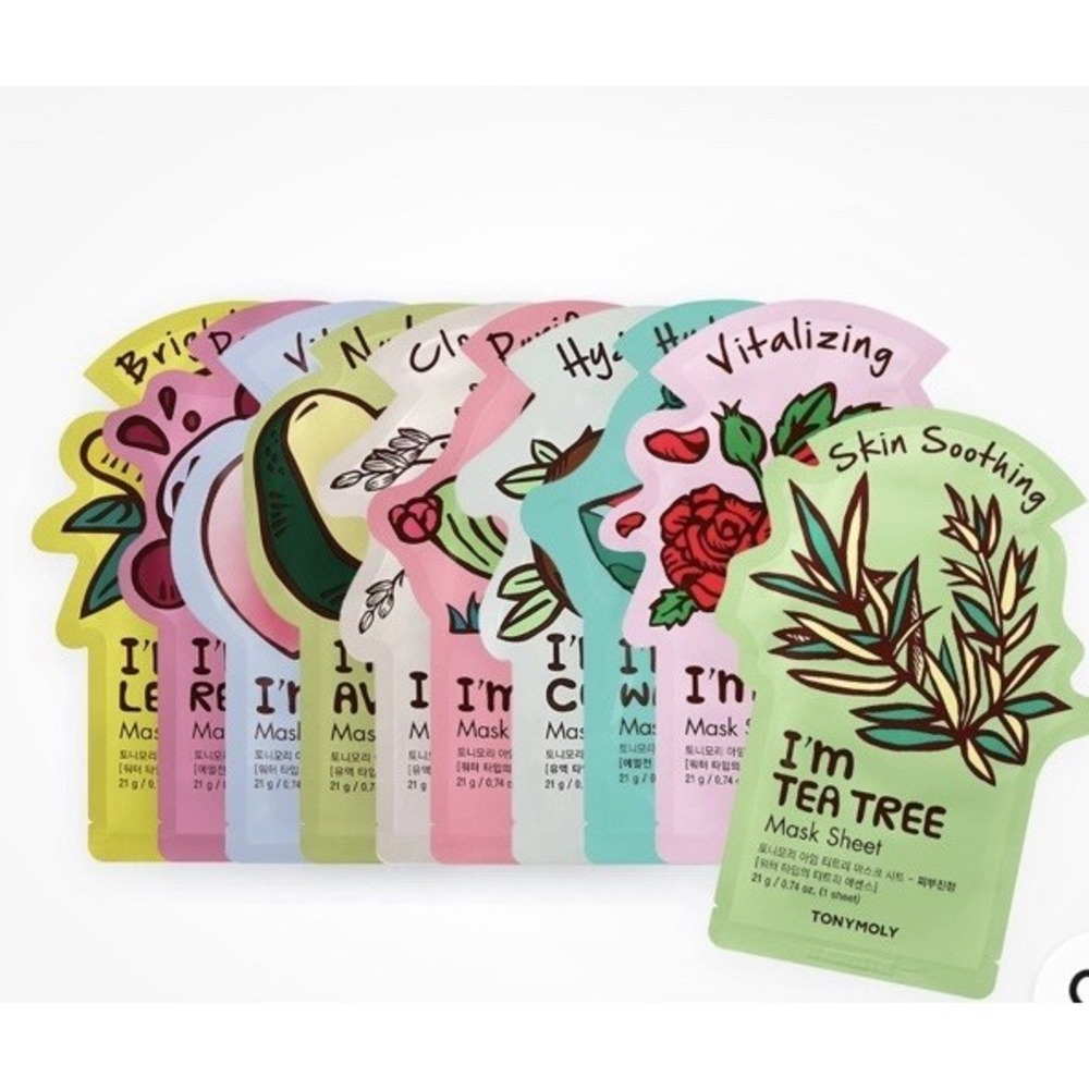 New I'm Real Sheet Mask Gift Set 10 Korean Face Mask Variety Pack with Hydrating